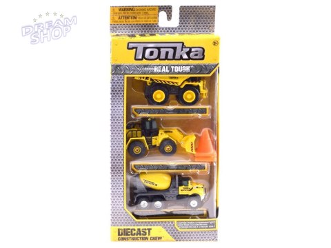 Maszyny budowlane Tonka Autka zestaw 3 szt ZA3617 Maszyny budowlane Tonka Autka zestaw 3 szt ZA3617