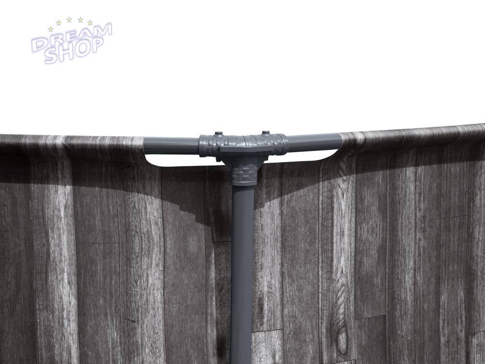 Bestway Basen stelażowy 366x100cm 8w1 drewno 5614X Bestway Basen stelażowy 366x100cm 8w1 drewno 5614X