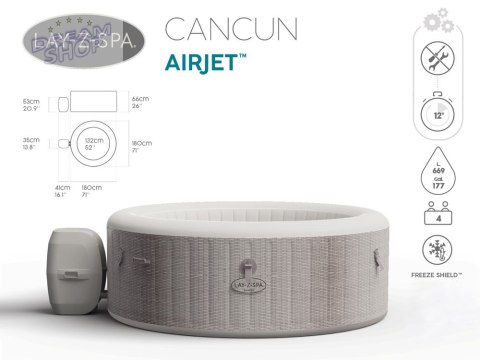 Bestway jacuzzi Lay-Z-Spa CANCUN 2-4 osoby 60003 Bestway jacuzzi Lay-Z-Spa CANCUN 2-4 osoby 60003