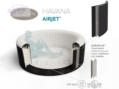 Bestway jacuzzi Lay-Z-Spa HAVANA 180x66cm 60035 Bestway jacuzzi Lay-Z-Spa HAVANA 180x66cm 60035