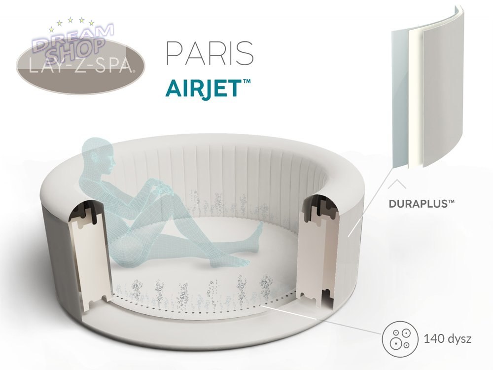Bestway jacuzzi Lay-Z-Spa PARIS led 6os. 60013 Bestway jacuzzi Lay-Z-Spa PARIS led 6os. 60013