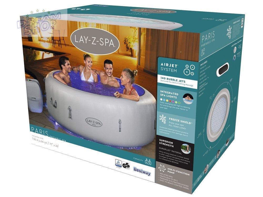 Bestway jacuzzi Lay-Z-Spa PARIS led 6os. 60013 Bestway jacuzzi Lay-Z-Spa PARIS led 6os. 60013