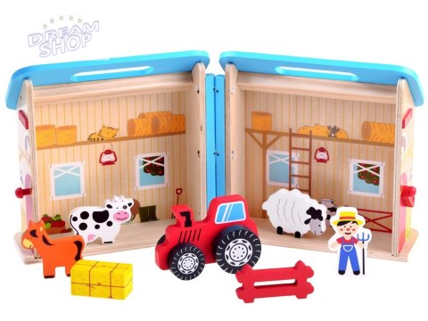 Drewniany składany domek farma zwierzęta ZA3723 Drewniany składany domek farma zwierzęta ZA3723