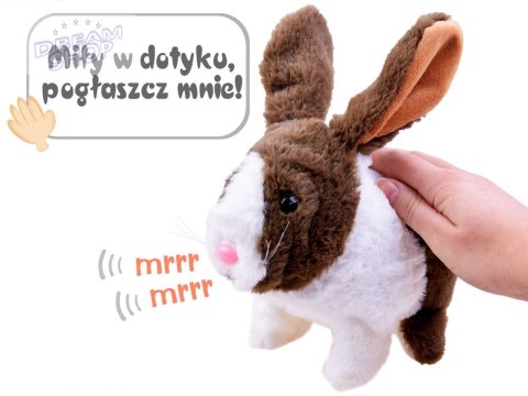 Interaktywny zwierzaczek chrupaczek Kicający Królik + marchewka ZA2685 Interaktywny zwierzaczek chrupaczek Kicający Królik + marchewka ZA2685