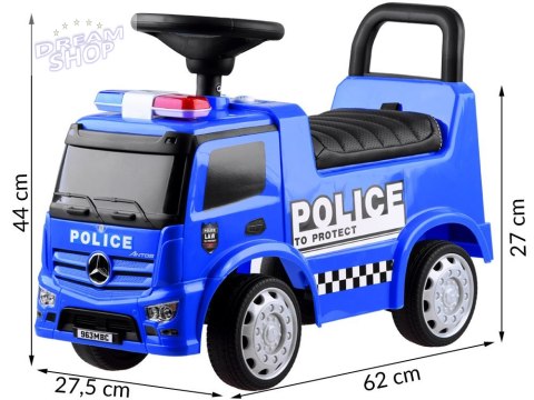 Jeździk Mercedes POLICJA autko pchacz ZA3690 Jeździk Mercedes POLICJA autko pchacz ZA3690