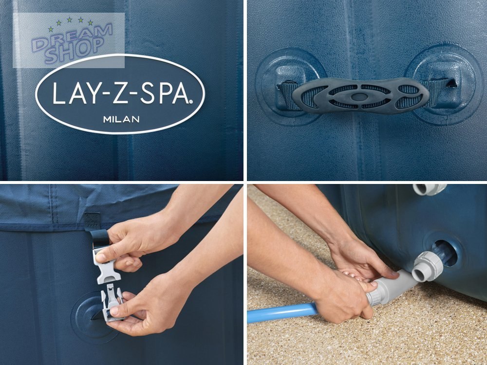 Lay-Z-Spa Milan Jacuzzi BESTWAY Lay-Z-Spa Milan Jacuzzi BESTWAY