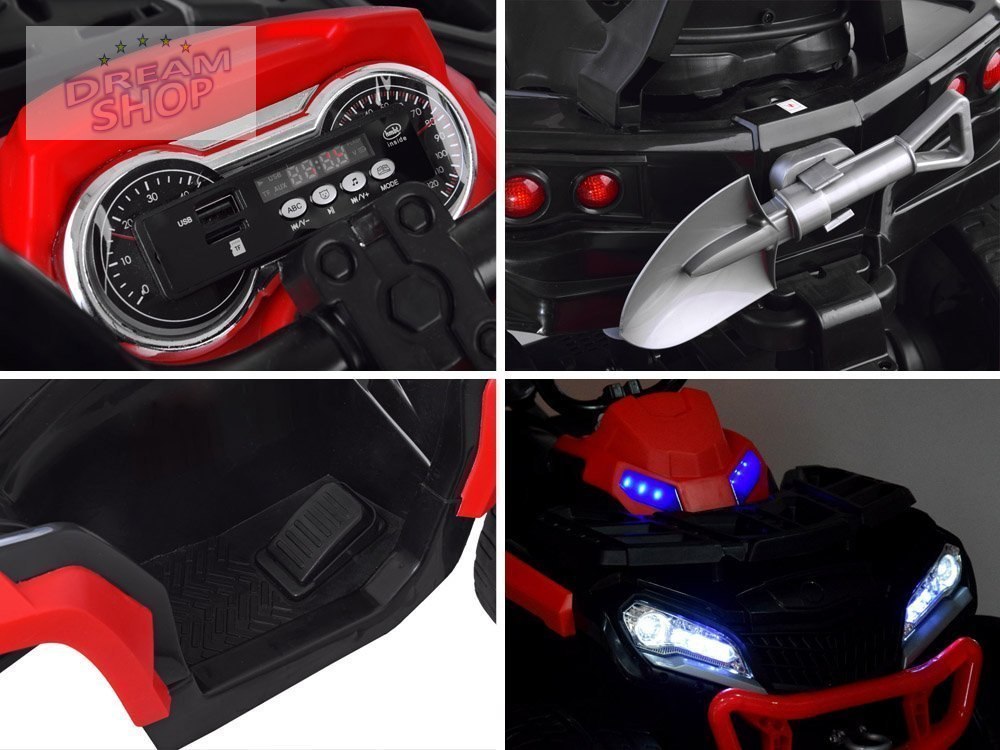 Quad z przyczepą dla dziecka światła led PA0252 Quad z przyczepą dla dziecka światła led PA0252