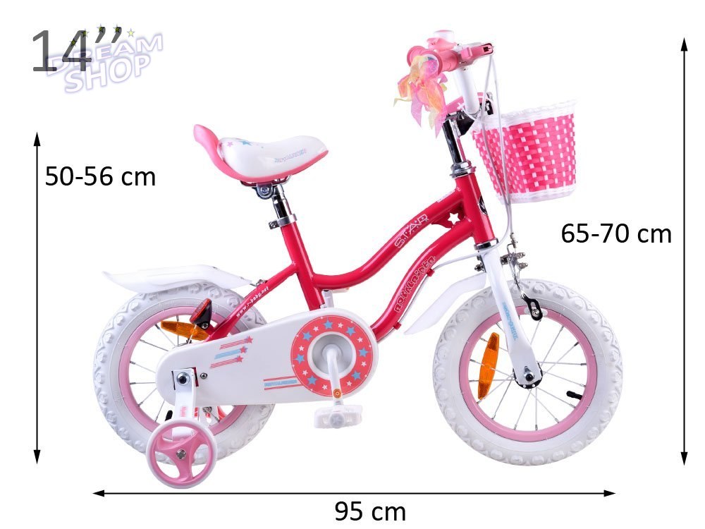 RoyalBaby Rower dziewczęcy STAR GIRL 14cal RB14G-1 RoyalBaby Rower dziewczęcy STAR GIRL 14cal RB14G-1