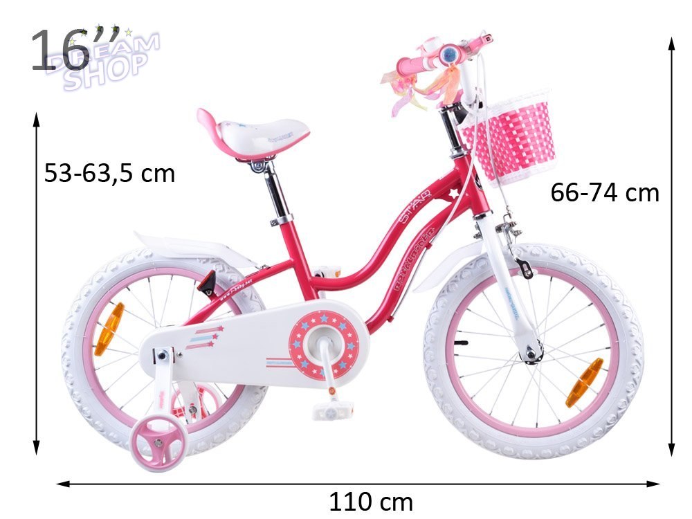 RoyalBaby Rower dziewczęcy STAR GIRL 16cal RB16G-1 RoyalBaby Rower dziewczęcy STAR GIRL 16cal RB16G-1