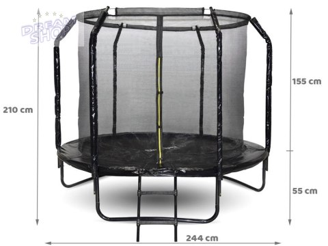 Trampolina ogrodowa SkyFlyer + drabinka 8FT 244cm Trampolina ogrodowa SkyFlyer + drabinka 8FT 244cm