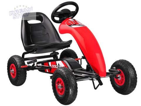 Sportowy GOKART na pedała pompowane koła SP0531 Sportowy GOKART na pedała pompowane koła SP0531