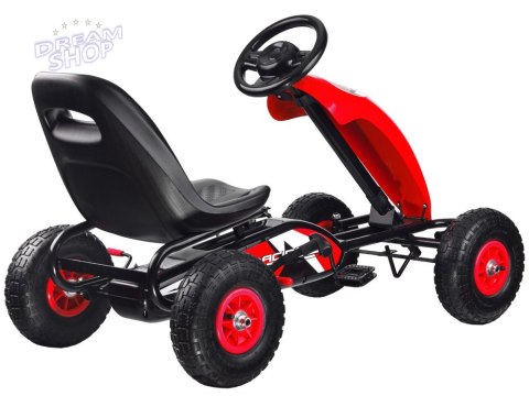 Sportowy GOKART na pedała pompowane koła SP0531 Sportowy GOKART na pedała pompowane koła SP0531