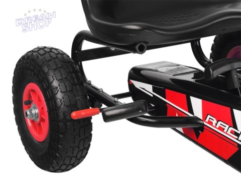 Sportowy GOKART na pedała pompowane koła SP0531 Sportowy GOKART na pedała pompowane koła SP0531