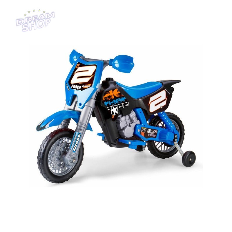 FEBER Motocykl Cross Pojazd na Akumulator RIDER 6V dla Dzieci + Kask FEBER Motocykl Cross Pojazd na Akumulator RIDER 6V dla Dzieci + Kask