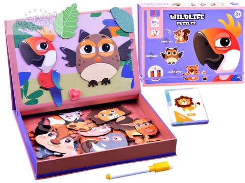 Puzzle Magnetyczne Zwierzęta 54 el tablica Magnetyczna Układanka ZA3971 Puzzle Magnetyczne Zwierzęta 54 el tablica Magnetyczna Układanka ZA3971