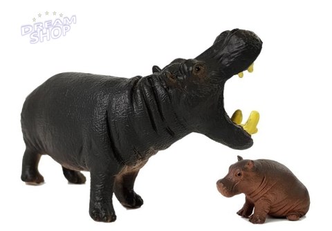 Zestaw Figurek Zwierzęta Afryka Hipopotam Zebra Zestaw Figurek Zwierzęta Afryka Hipopotam Zebra