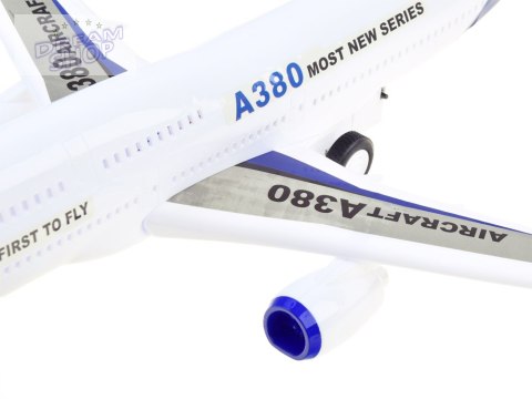OGROMNY SAMOLOT pasażerski napęd dźwięki światło ZA3875