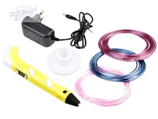 Pióro 3D magiczny długopis 3D + wkłady ZA3932