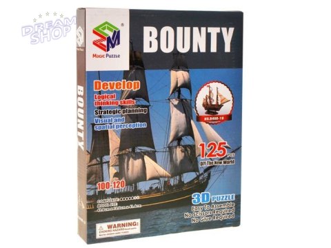 Puzzle 3D statek Bounty okręt morski 125 el ZA2599 Puzzle 3D statek Bounty okręt morski 125 el ZA2599