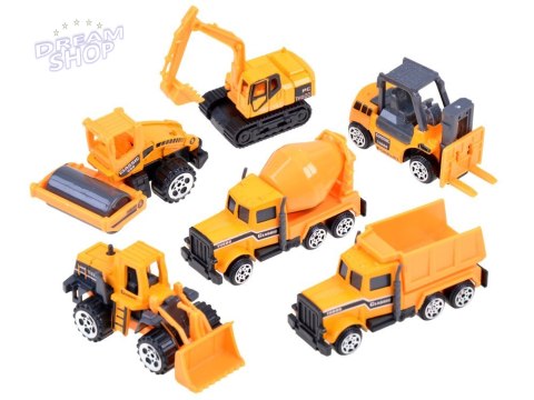 Zestaw 6 szt pojazdy budowlane metalowe ZA3505 Zestaw 6 szt pojazdy budowlane metalowe ZA3505