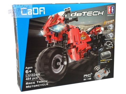 Zestaw klocków CADA Motocykl Zdalnie Sterowany 2.4G 484 elementy