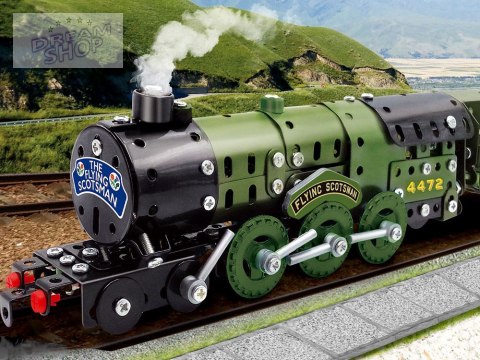 Konstrukcyjne metalowe klocki parowóz 340el ZA3869 Konstrukcyjne metalowe klocki parowóz 340el ZA3869
