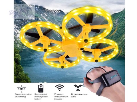 Dron Sterowany ręką gestem + pilot Quadrocopter RC0573 Dron Sterowany ręką gestem + pilot Quadrocopter RC0573
