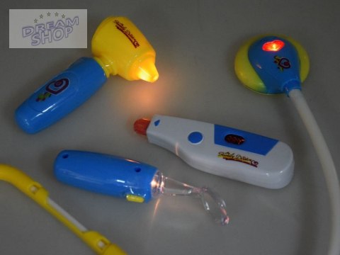 Interaktywny Zestaw w walizce mały lekarz doktor stetoskop akces ZA3299 Interaktywny Zestaw w walizce mały lekarz doktor stetoskop akces ZA3299