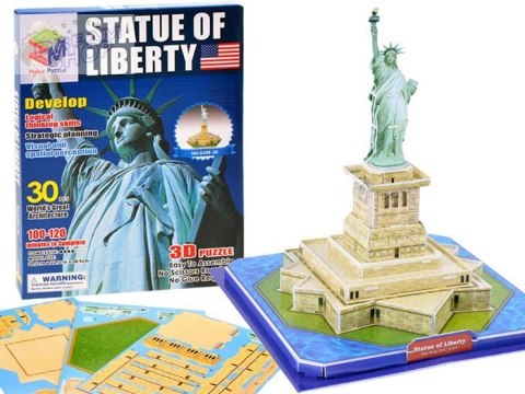 Przestrzenne Puzzle 3D Statua Wolności USA ZA1579