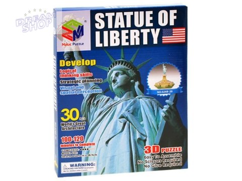 Przestrzenne Puzzle 3D Statua Wolności USA ZA1579 Przestrzenne Puzzle 3D Statua Wolności USA ZA1579