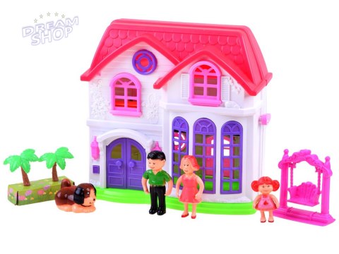 Rozkładany rodzinny DOMEK + meble lalki ZA3747 Rozkładany rodzinny DOMEK + meble lalki ZA3747