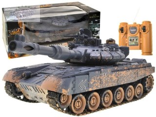 Sterowany CZOŁG T90 strzela jeździ świeci RC0373