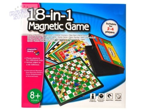 ZESTAW GIER 18 w1 gra planszowa szachy GR0081 ZESTAW GIER 18 w1 gra planszowa szachy GR0081