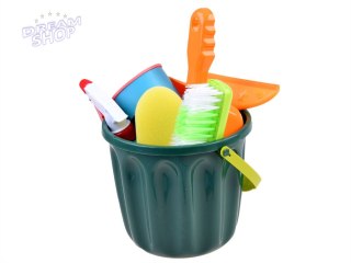 Duży Zestaw do sprzątania Wiaderko Mop Zmiotka ZA3846