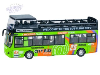 Metalowy AUTOBUS piętrus otwierane drzwi ZA2094 ZI