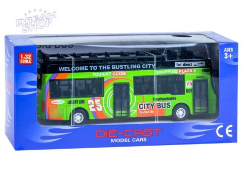 Metalowy AUTOBUS piętrus otwierane drzwi ZA2094 ZI Metalowy AUTOBUS piętrus otwierane drzwi ZA2094 ZI