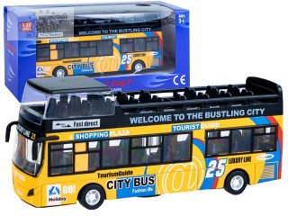 Metalowy AUTOBUS piętrus otwierane drzwi ZA2094 ZO