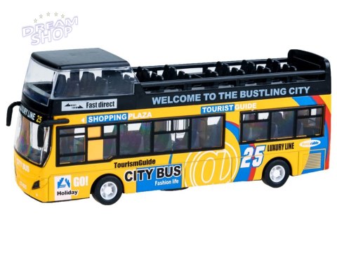 Metalowy AUTOBUS piętrus otwierane drzwi ZA2094 ZO Metalowy AUTOBUS piętrus otwierane drzwi ZA2094 ZO