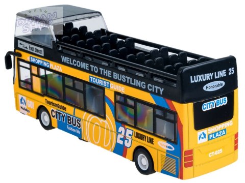 Metalowy AUTOBUS piętrus otwierane drzwi ZA2094 ZO Metalowy AUTOBUS piętrus otwierane drzwi ZA2094 ZO