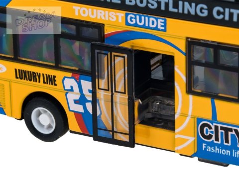 Metalowy AUTOBUS piętrus otwierane drzwi ZA2094 ZO Metalowy AUTOBUS piętrus otwierane drzwi ZA2094 ZO