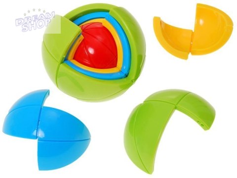 Gra logiczna KULA 3D PUZZLE łamigłówka Piłka - kolorowa zagadka GR0067 Gra logiczna KULA 3D PUZZLE łamigłówka Piłka - kolorowa zagadka GR0067