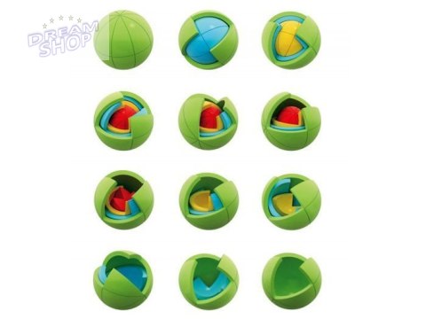 Gra logiczna KULA 3D PUZZLE łamigłówka Piłka - kolorowa zagadka GR0067 Gra logiczna KULA 3D PUZZLE łamigłówka Piłka - kolorowa zagadka GR0067