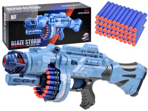 Duży Pistolet wyrzutnia BLASTER piankowe naboje 40 szt ZA3796