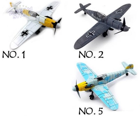 Plastikowy Samolot BF-109 do składania 1:48 ZA2589