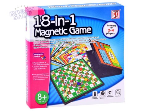 ZESTAW GIER 18 w1 gra planszowa szachy GR0081 ZESTAW GIER 18 w1 gra planszowa szachy GR0081