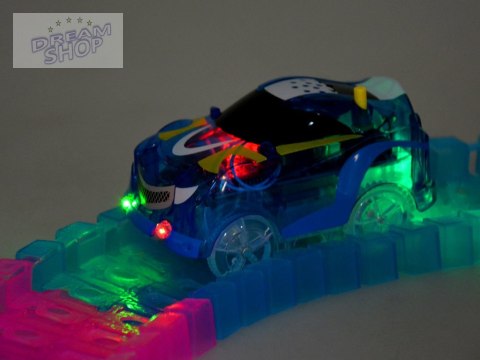 Tor fluo świeci auto na pilota 656cm dźwięk ZA3309 Tor fluo świeci auto na pilota 656cm dźwięk ZA3309