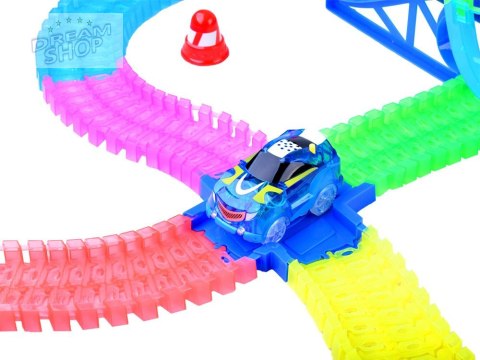 Tor fluo świeci auto na pilota 656cm dźwięk ZA3309 Tor fluo świeci auto na pilota 656cm dźwięk ZA3309
