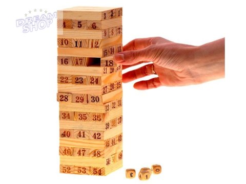 Drewniane Klocki JENGA CHWIEJĄCA SIĘ WIEŻA GR0189 Drewniane Klocki JENGA CHWIEJĄCA SIĘ WIEŻA GR0189