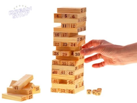 Drewniane Klocki JENGA CHWIEJĄCA SIĘ WIEŻA GR0189 Drewniane Klocki JENGA CHWIEJĄCA SIĘ WIEŻA GR0189