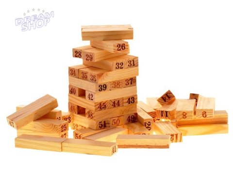 Drewniane Klocki JENGA CHWIEJĄCA SIĘ WIEŻA GR0189 Drewniane Klocki JENGA CHWIEJĄCA SIĘ WIEŻA GR0189